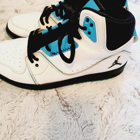 NIKE AIR JORDAN 1 FLIGHT 23 BLUE/BLACK ATHLETIC SHOES SIZE 11 - Picture 8 of 14